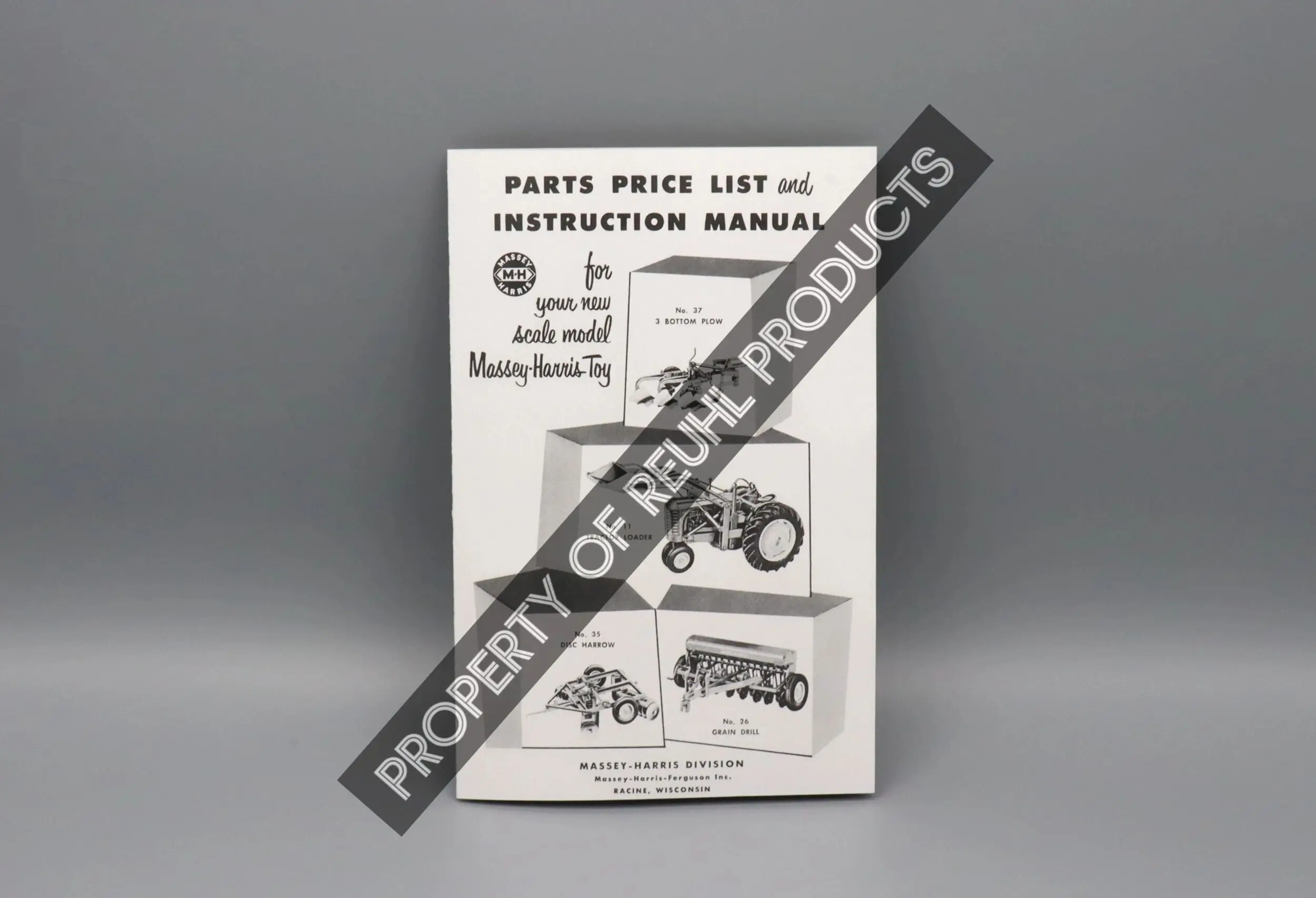 Instruction manual cover for a John Deere Parts Price List.