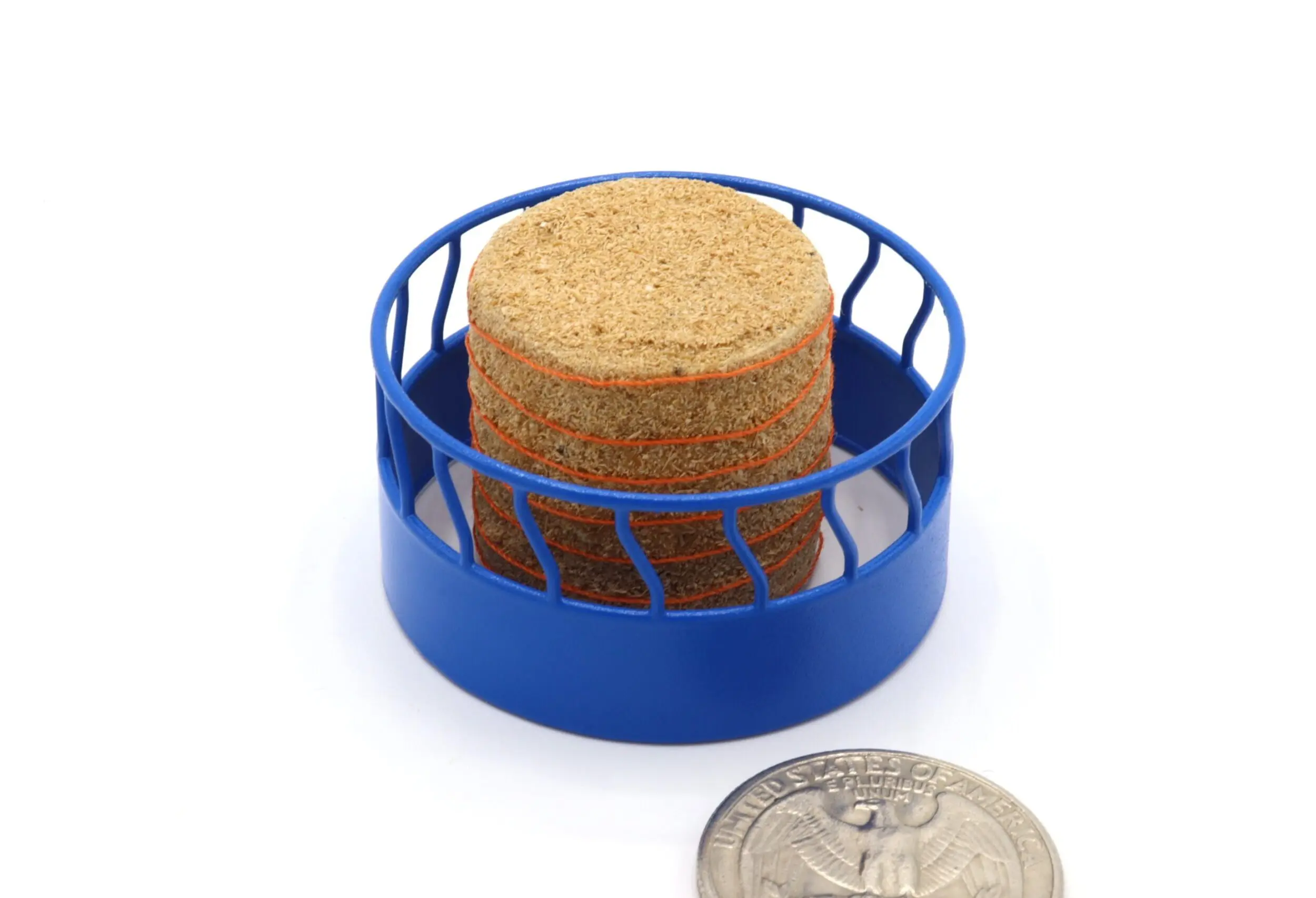 Round Haybale Feeder - 64th - Angled Bars - Painted