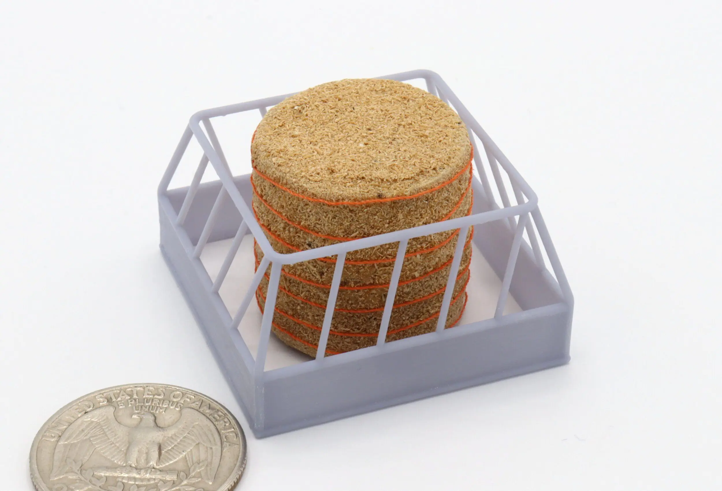 Square Haybale Feeder - 64th - Tapered Bars - Unpainted