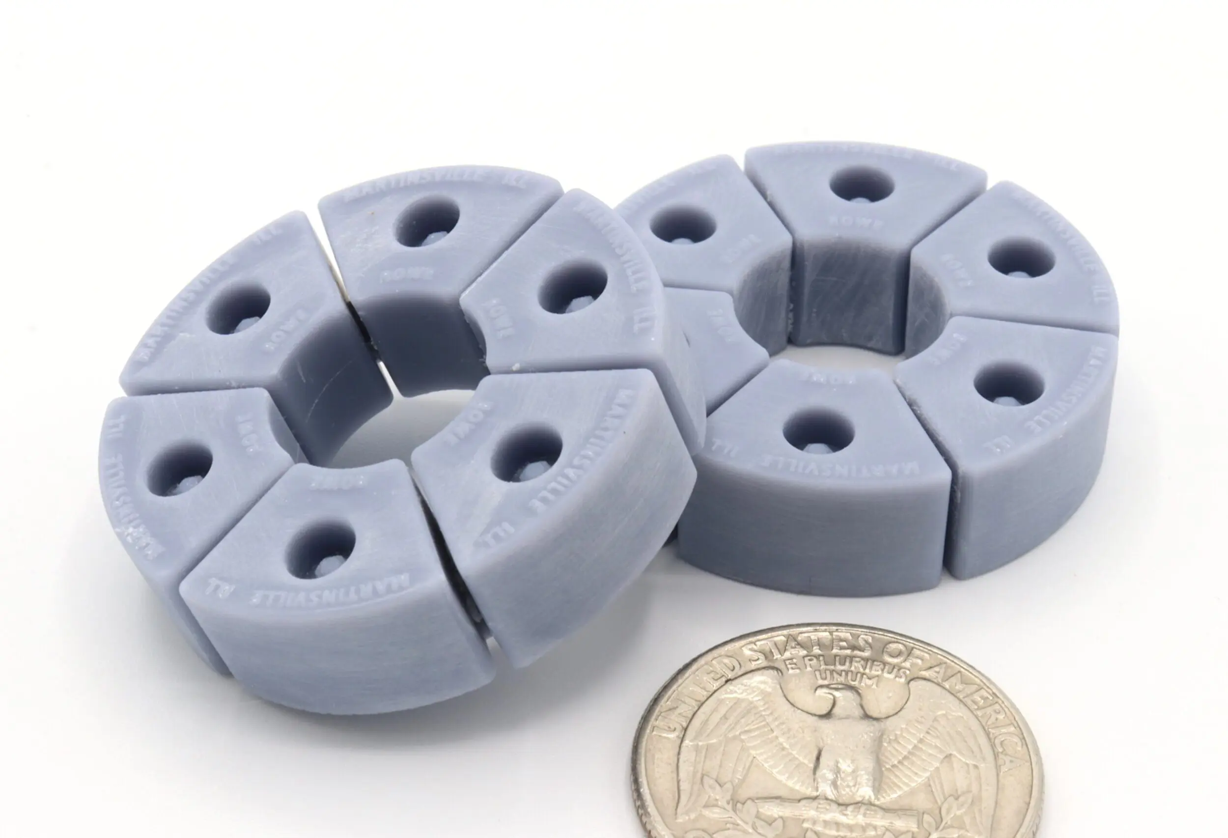 Allis Chalmers Pie Weight Set - ROWE, Martinsville, ILL