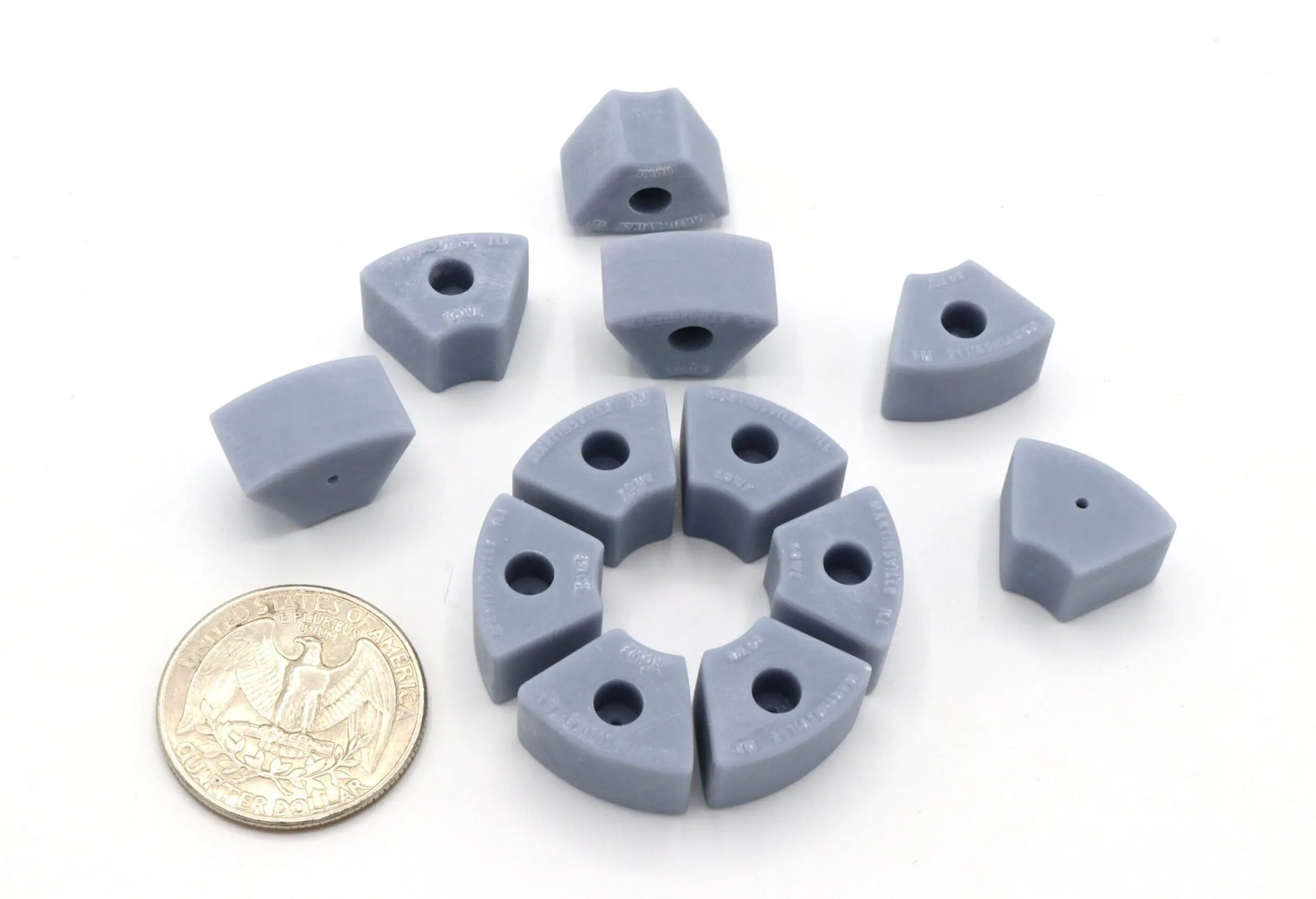 Allis Chalmers Pie Weight Set - ROWE, Martinsville, ILL - Individual Weights