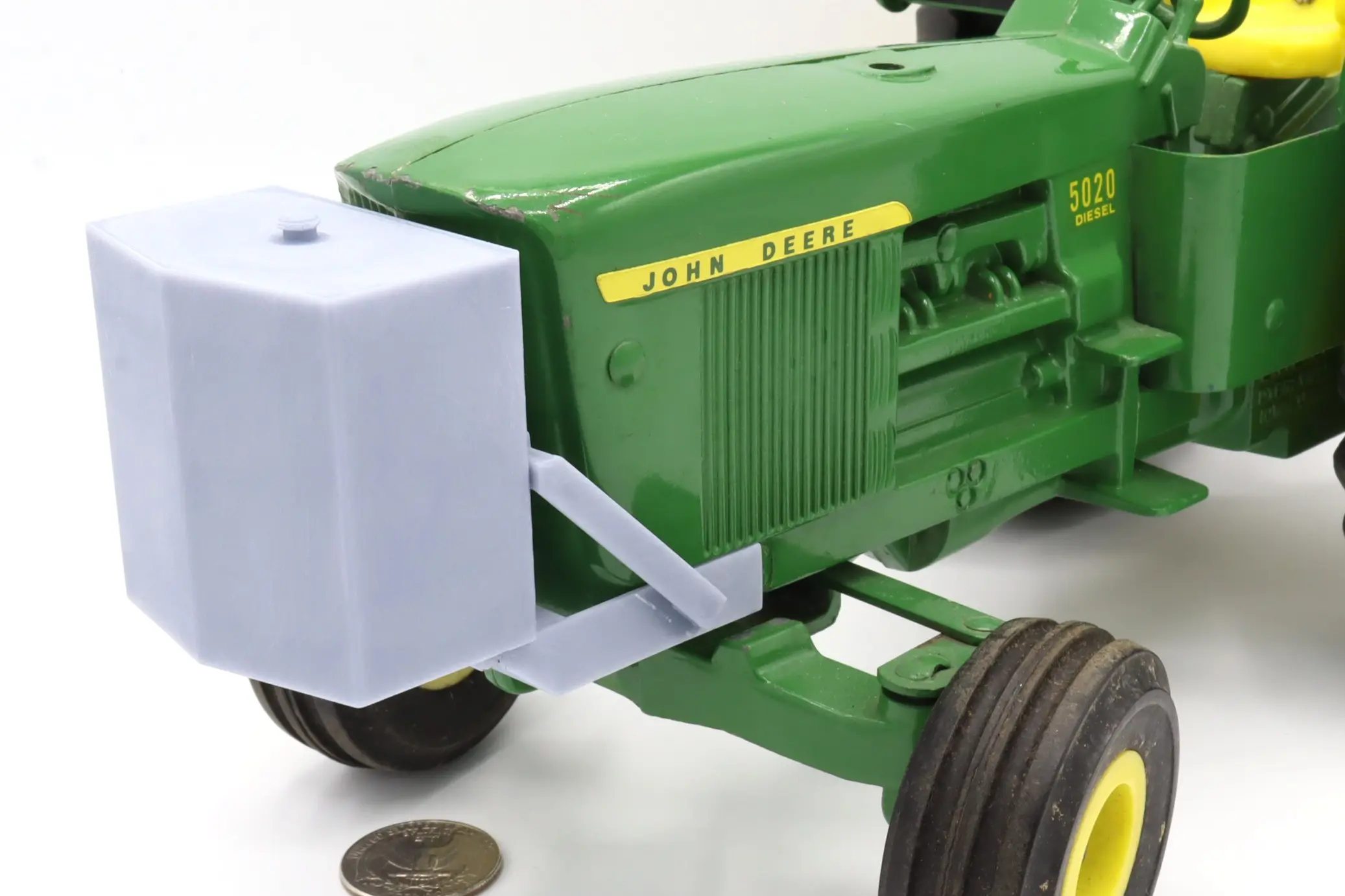 Auxiliary Fuel Tank - Front Mount Diesel Tank - Pointed Front - JD 5020