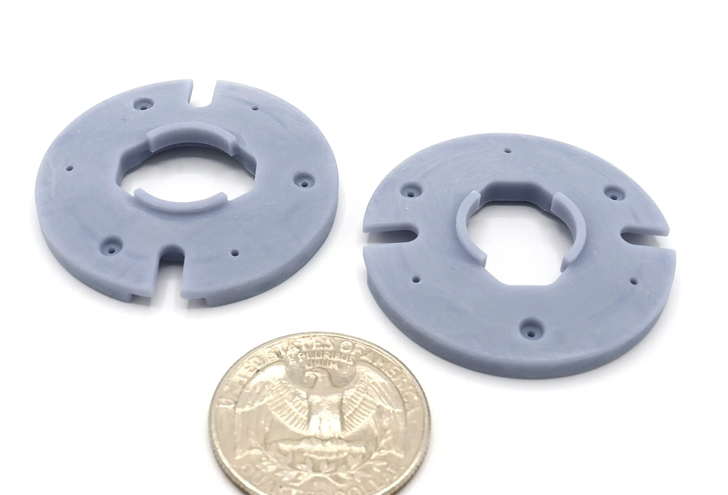 2x John Deere 143 lb. Wheel Weights - Oval Hole