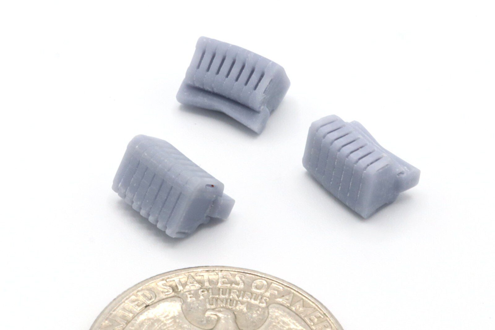 3x White, Cockshutt, Oliver 90 lb. Suitcase Weights - 8 Plate - 64th